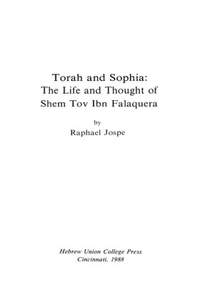cover image of Torah and Sophia